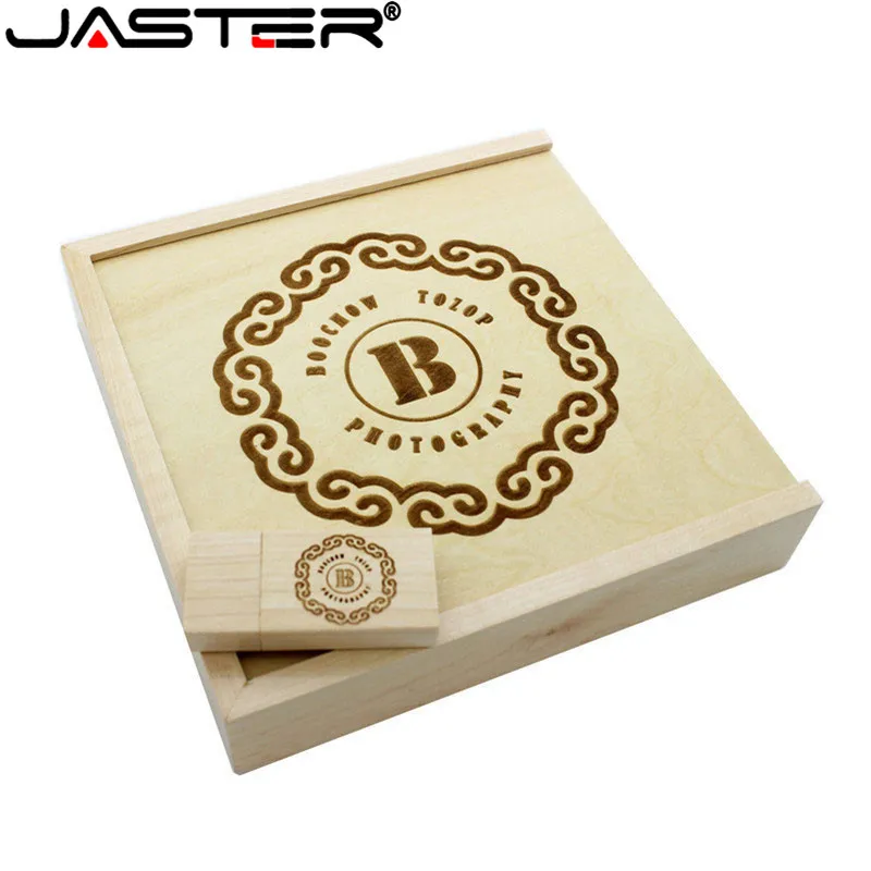 Флэш-накопитель JASTER (1 шт. с бесплатным логотипом), уникальный фотоальбом, USB-накопитель из орехового дерева с коробкой, 8 ГБ, 16 ГБ, 32 ГБ, 64 ГБ (170*... (art.: 7ae96cbce) - 7ae96cbce