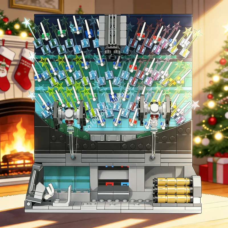 Фото 749 деталей MOC Star Battle: Диорама «Ограбление Альдхани», конструктор, развивающая игрушка, идея для творчества, рождественский подарок №1
