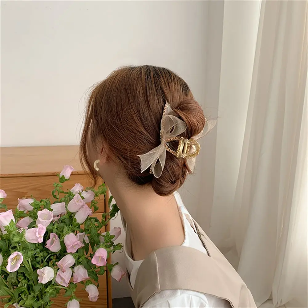 

Hair Accessories All-match Ornament Styling Tools Ribbon Hair Claw Shark Clip Rhinestone Hair Clips Butterfly Hairpin