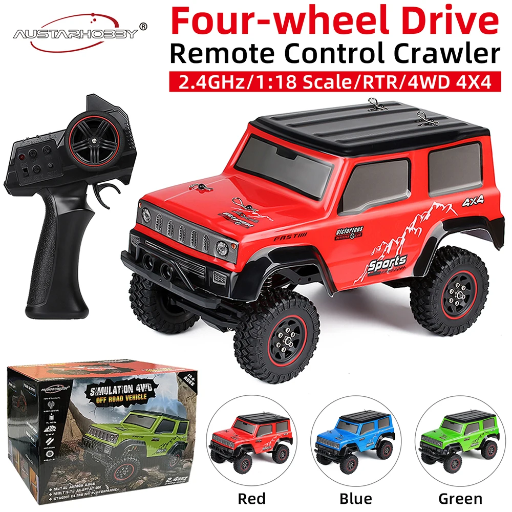 AUSTARHOBBY 1/18 2,4G RTR Радиоуправляемый гусеничный автомобиль 4WD внедорожник игрушечный грузовик