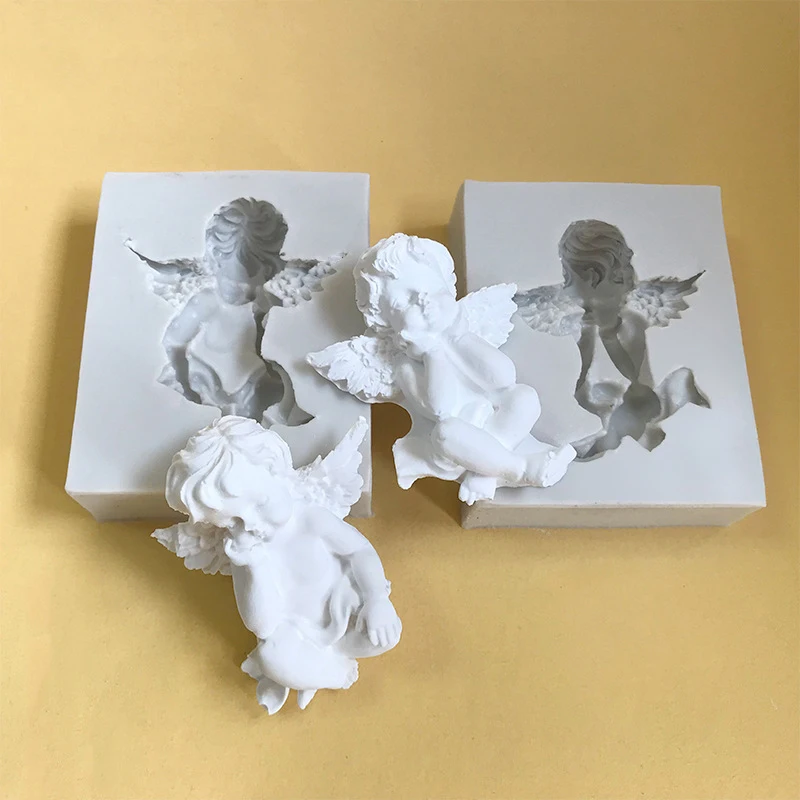 1 шт. 3D ангел детские силиконовые формы для выпечки день рождения инструменты