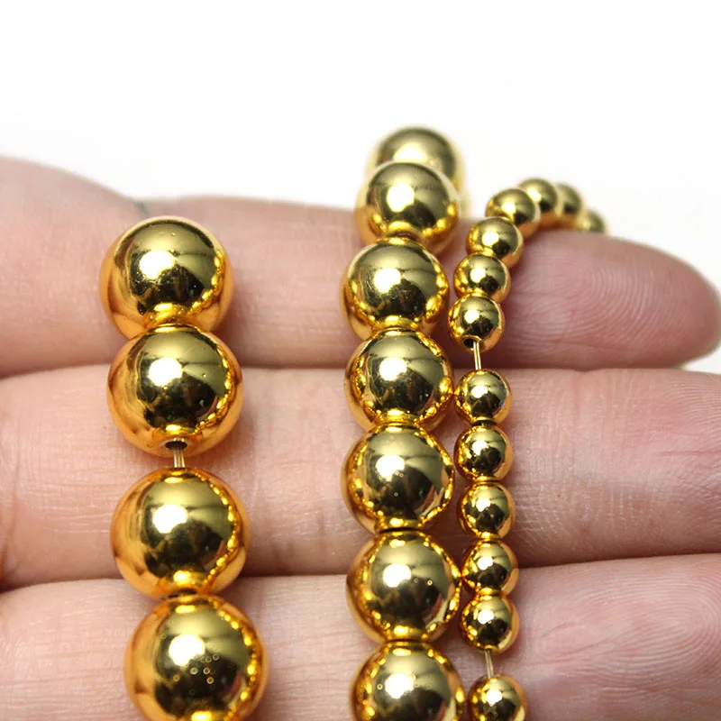 Рисунок 5 - Круглые бусины-разделители из гематита