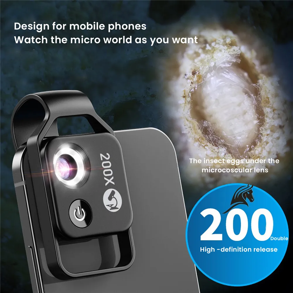 Нано зум 200x для iPhone нано Увеличение зум-объектив нанозум Nanosight X200