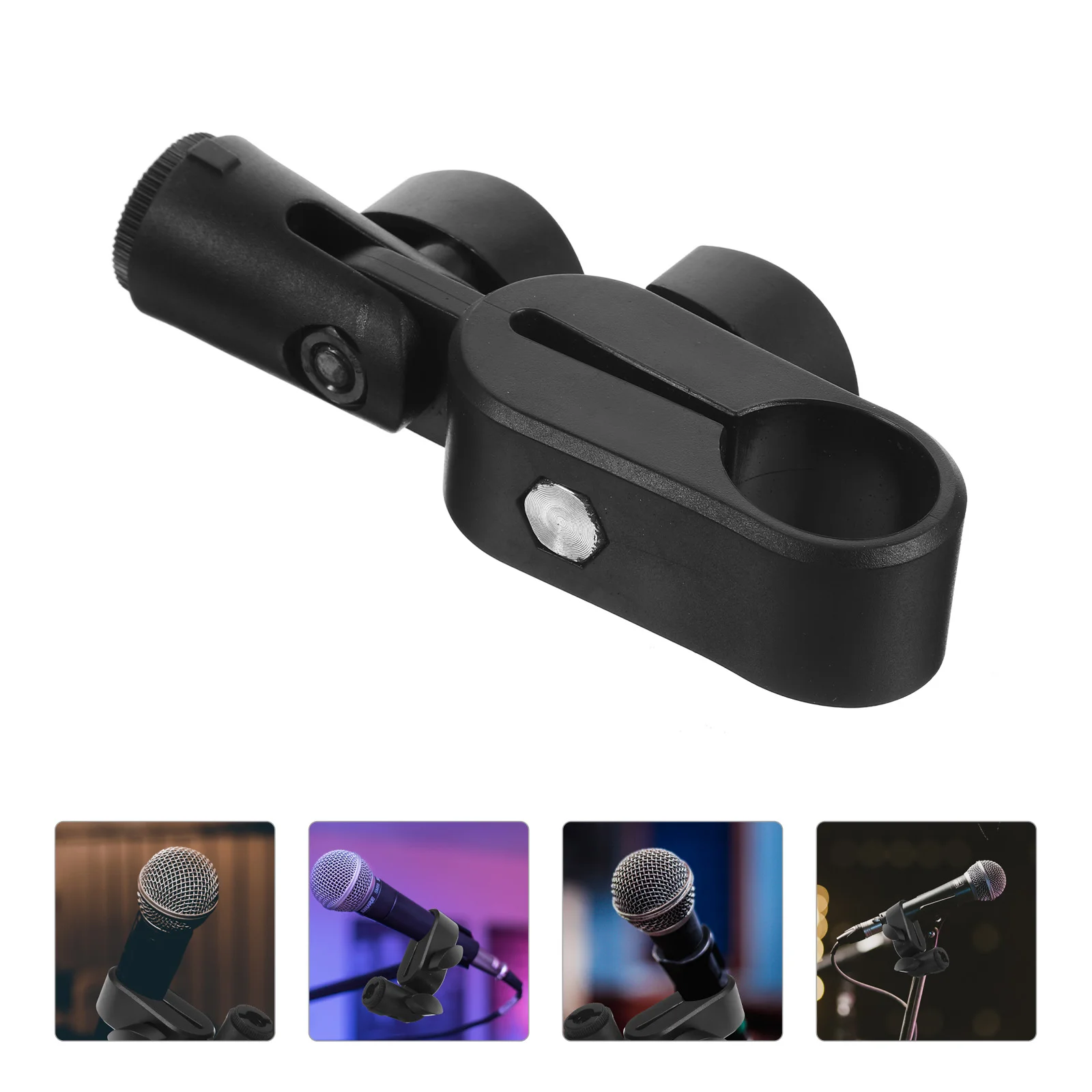 

Universal Microphone Clip Holder Wireless Clips Stand Microphones Stands Shock Mount