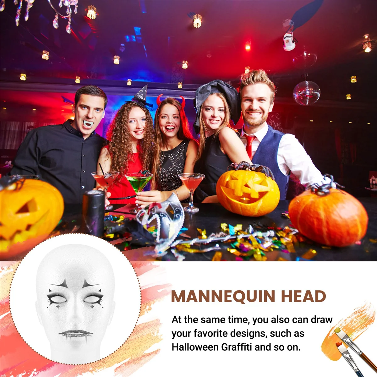 Пена Мужской Дисплей Манекен Голова Парики Шляпа Шарф Стенд Модель