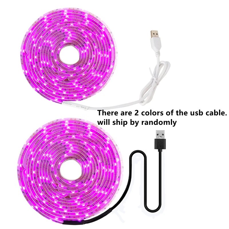 

5V Full Spectrum Plant Grow Light LED Stip 0.5-5m USB Plug Phyto Lamp Greenhouse Cultivo Vegetable Flower Seedling Grow Tent Box