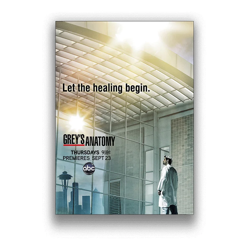 

Серая анатомия, ТВ-шоу, Постер и печать на холсте, художественные настенные картины, новые настенные картины в скандинавском стиле для спаль...