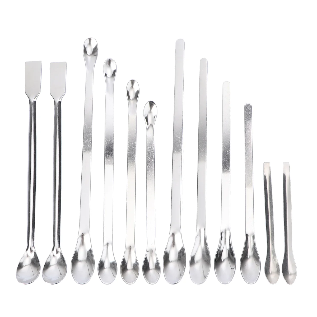 

Stainless Steel Thickening Spoon, Spatula Scoop 12PCS