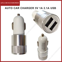 Port Dual USB Auto Car Charger 2 1A USB Car Mobile Phone Charger GPS Charging Car-Charger