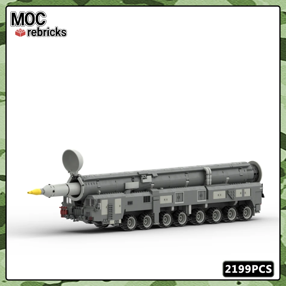 MOC военная серия модель строительного блока RT-2PM2 Topol-M ICBM пусковая установка