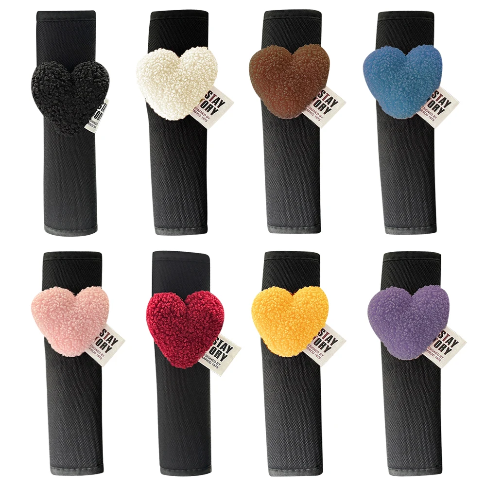 Фото Love Heart автомобильный Стайлинг чехол для ремня безопасности мягкая защита груди автомобильный ремень безопасности чехол для поддержки шеи подушка ремень безопасности №1