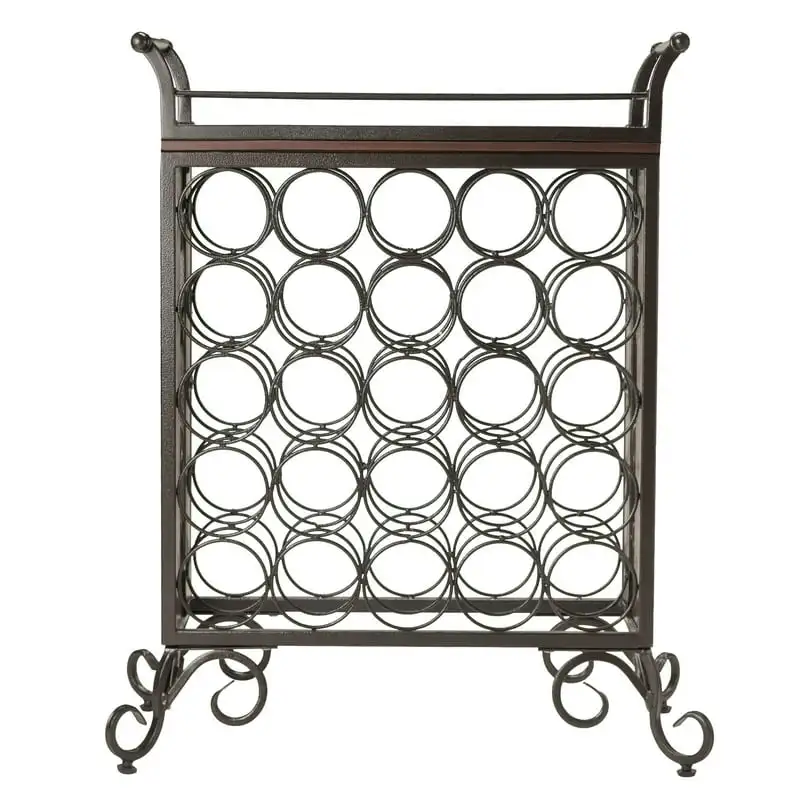 

Silvano Wine Rack, Removable Tray, Antique Bronze