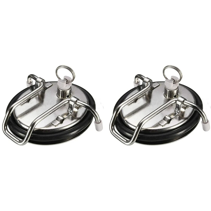 

Pack Of 2 For Cornelius Corny Lid With O-Ring And Relief Valve Ball Pin Soda Keg-Draft Home Brew Beer Lovers