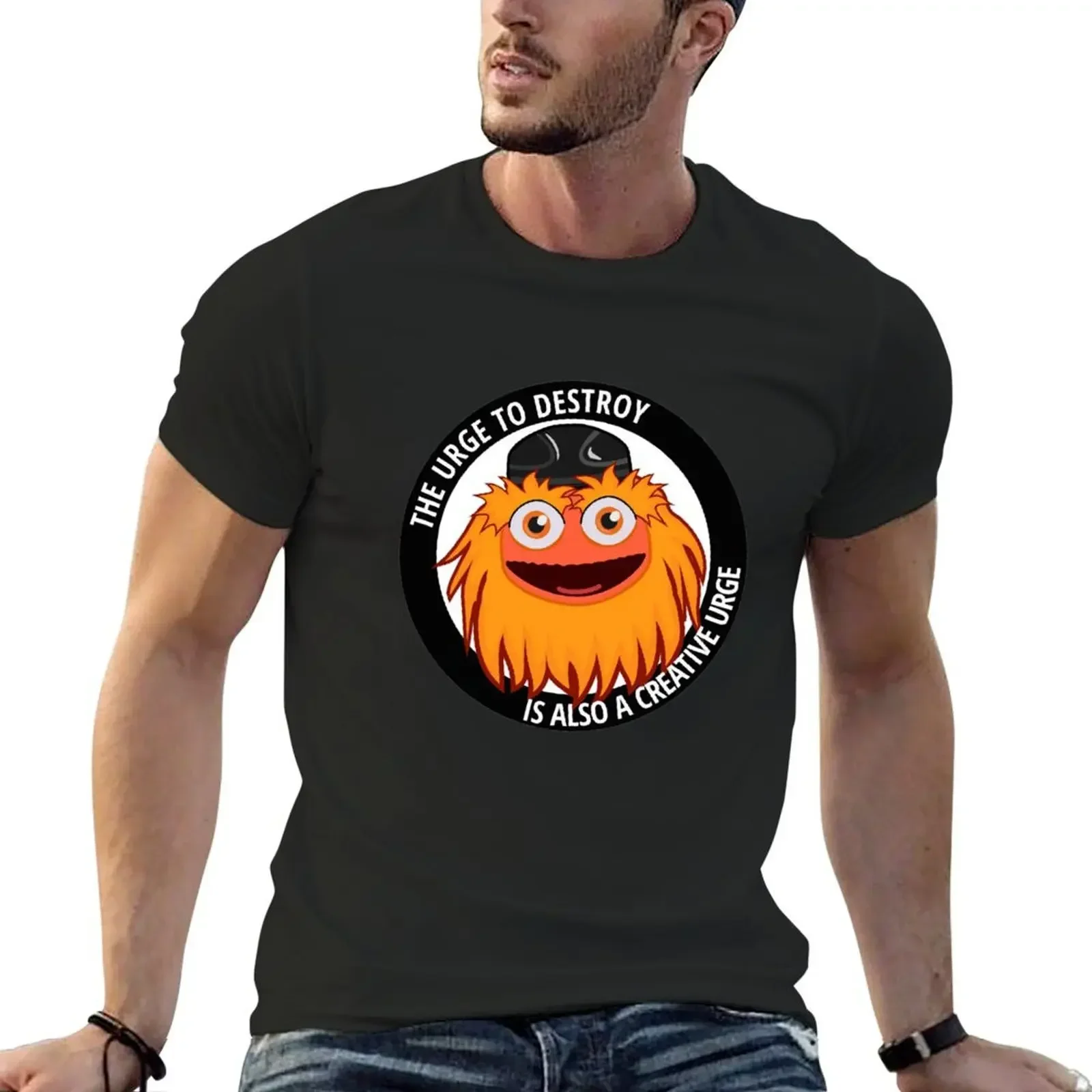 Футболка Gritty Meme The Urge to Destroy черные мужские футболки с изображением животных и
