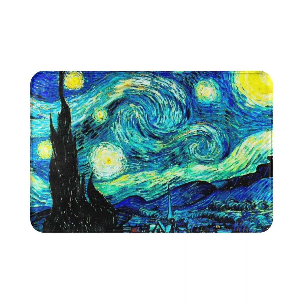 

Starry Night Polyester Doormat Rug carpet Mat Footpad Anti-slip Sand Scraping Front Room Corridor Kitchen Bedroom balcony toilet