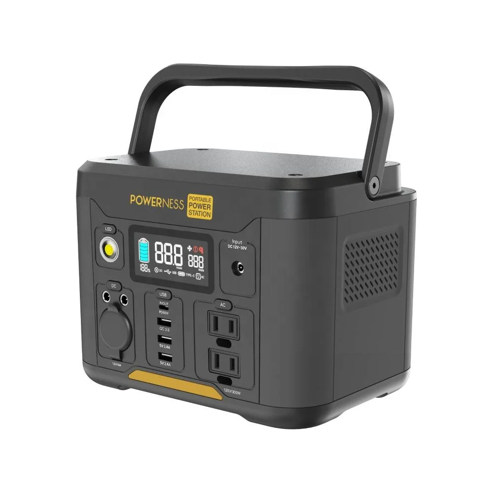 

POWERNESS 300W Energy Storage Battery, Multi-Function Solar Generator, Camping 110v 220v Solar Portable Power Station