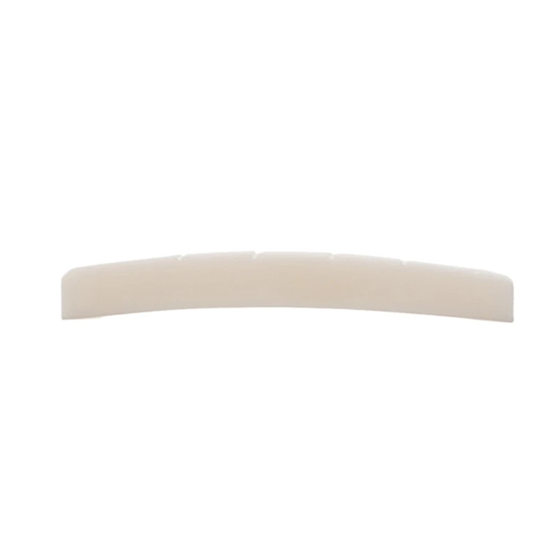 

1 Piece Real Slotted Bone Nut For 6 Strings ST TL Electric Guitar ( Bottom Flat/R7.25/R10 42Mmx3.2Mmx5.6MM )