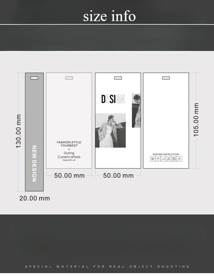 100 шт. современные ярлыки для одежды индивидуальные этикетки дизайн с логотипом