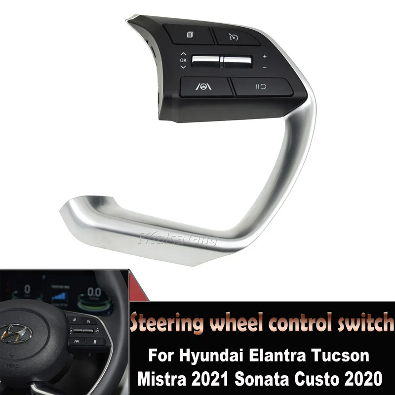 

Right Side Car Steering Wheel Buttons Bluetooth Cruise Control Switch For Hyundai Elantra Tucson Mistra 2021 96720-AA160