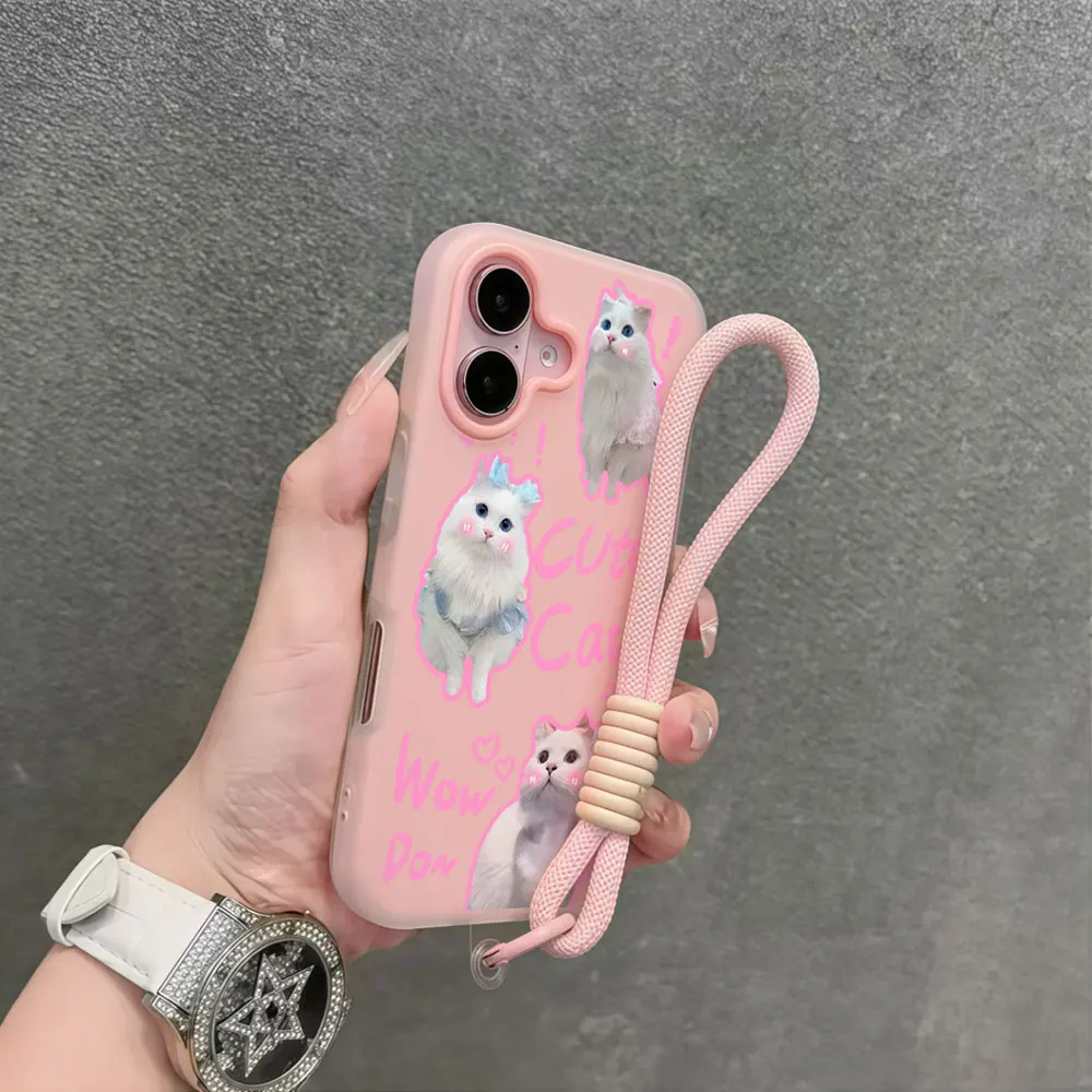 Фото Мягкий силиконовый чехол-накладка 2-в-1 с ремешком на запястье для Xiaomi 15T Pro, 17 Pro Max, 14T Pro, Mi11 Lite 5G №3