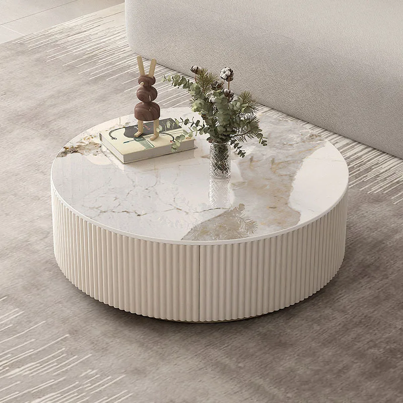 Круглые журнальные столики для библиотеки домашние роскошные минималистичные