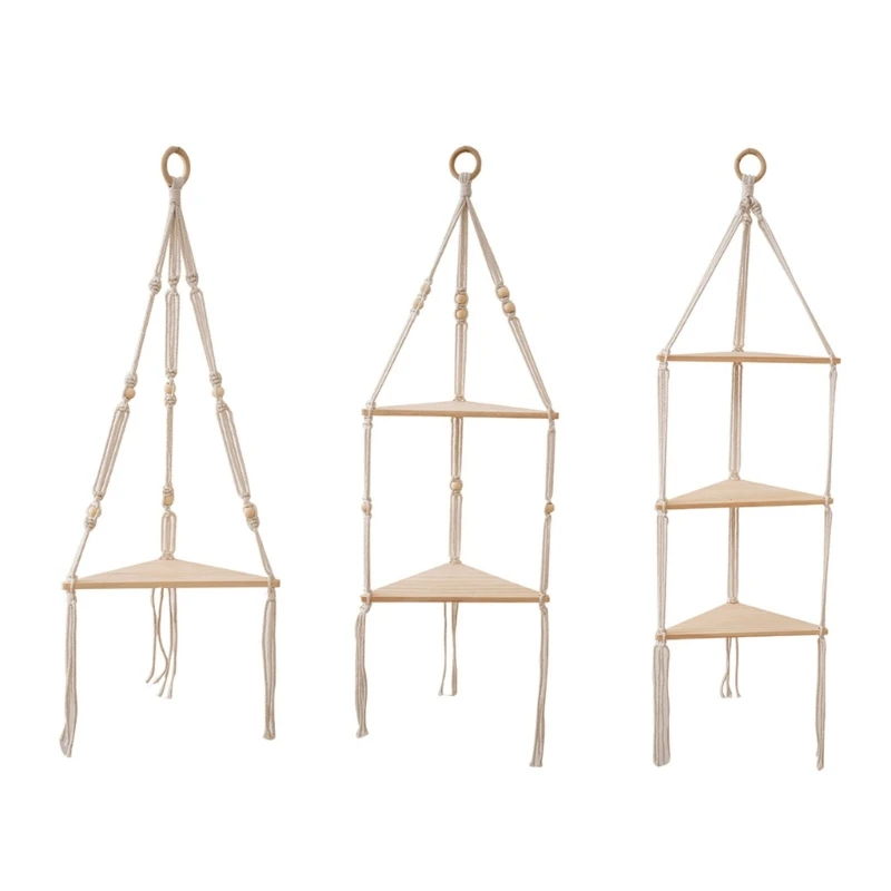 

Decorative Shelves Swing Hanging Rope Wall Mounted Floating Shelves
