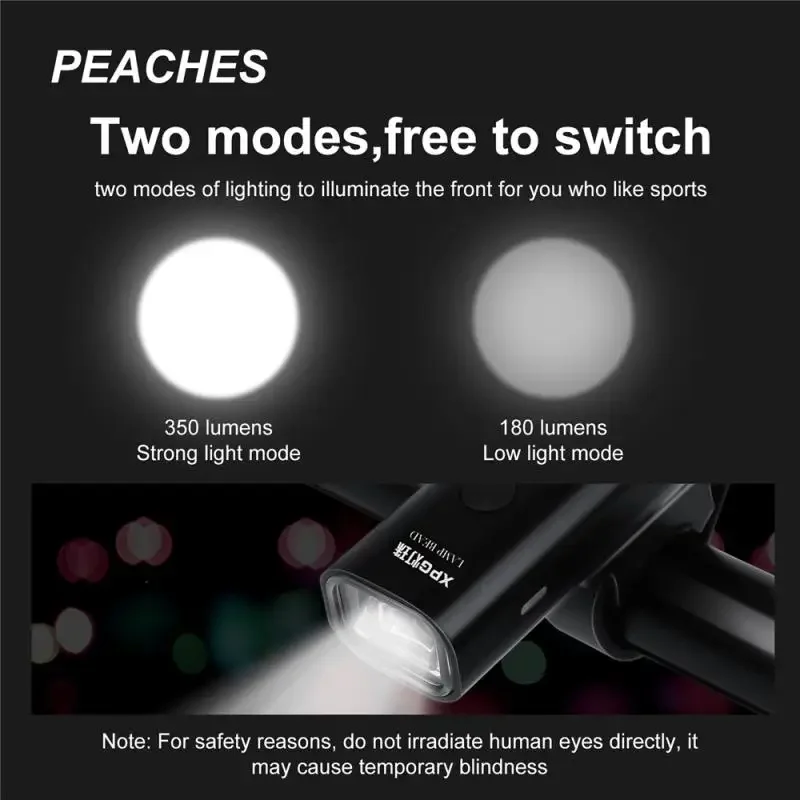 Фара и задний фонарь для велосипеда 400 лм зарядка через USB