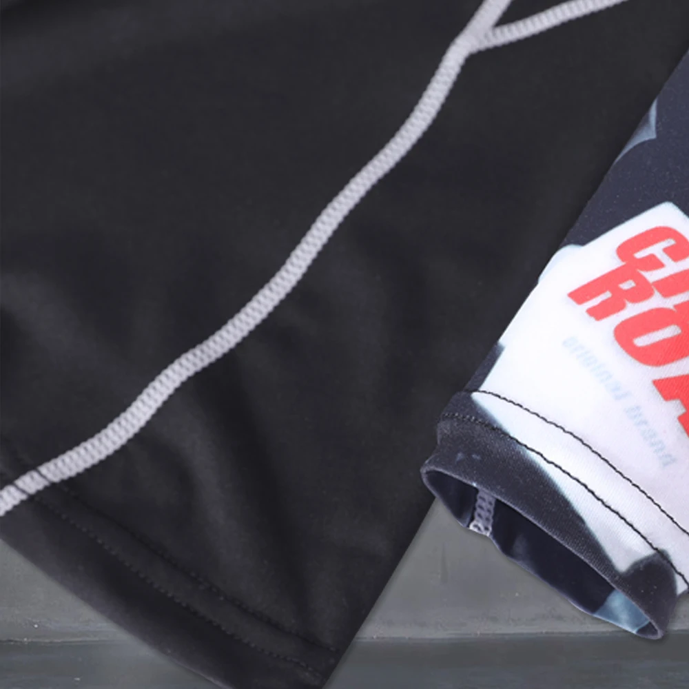 Женская облегающая кожаная рубашка с длинным рукавом и 3D принтом базовый слой