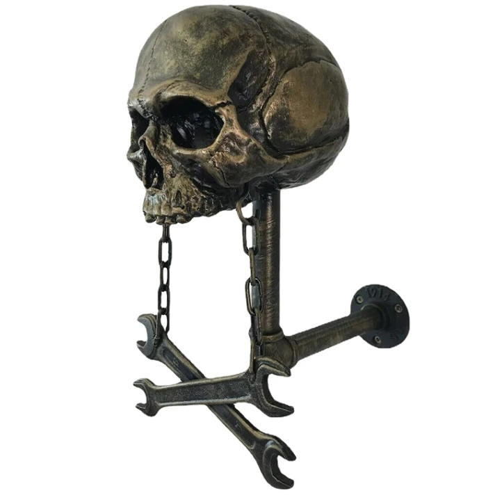 

Motorcycle Skull Helmet Holder Skull Helmet Rack Wall Mount Hook Motorcycle Helmet Display Stand