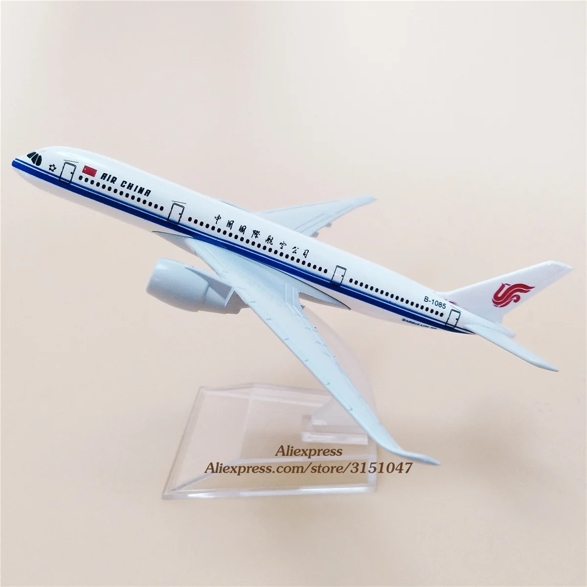 

16cm Alloy Metal Air China Airbus 350 A350 Airlines Airplane Model Airways Plane Model 1/400 Scale Diecast Aircraft with Holder