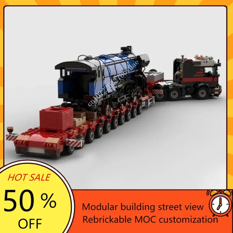 Фото 2394 шт., высокотехнологичная модель полутрактора MOC 8x4, пазлы на заказ, технологические наборы, сделай сам, креативная сборка, развивающие игрушки, подарки на день рождения №4
