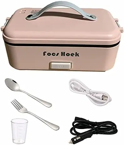 

Electric Lunch Box, 2-In-1 Portable Food Warmer Lunch Box for Car & Home 110V & 12V 80W Suitable for Cars, Homes, Work,