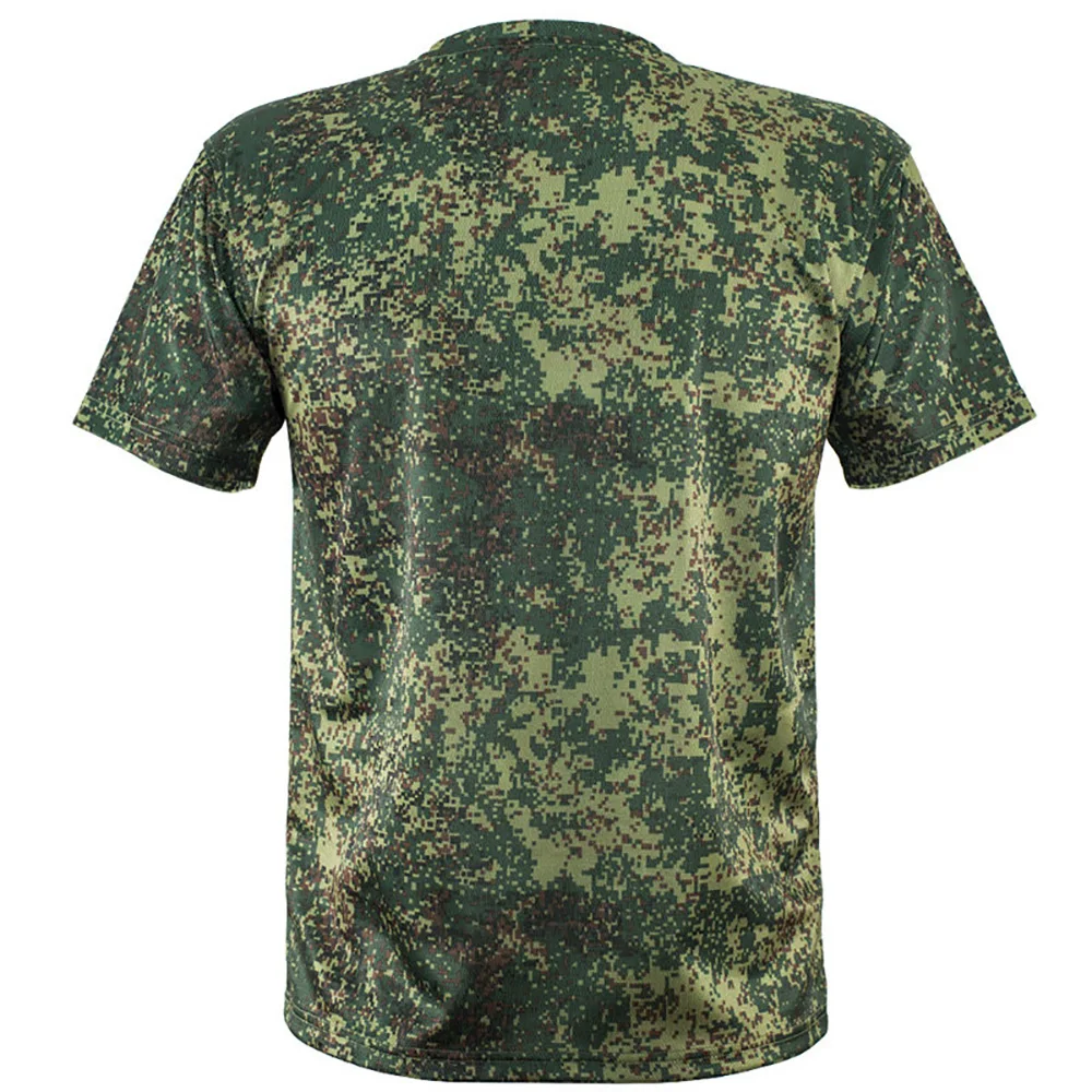 Фото Мужская футболка EMR Digital Flora Camo с коротким рукавом, быстросохнущая, камуфляжная, из ледяного шелка, для спорта и тренировок на открытом воздухе №3