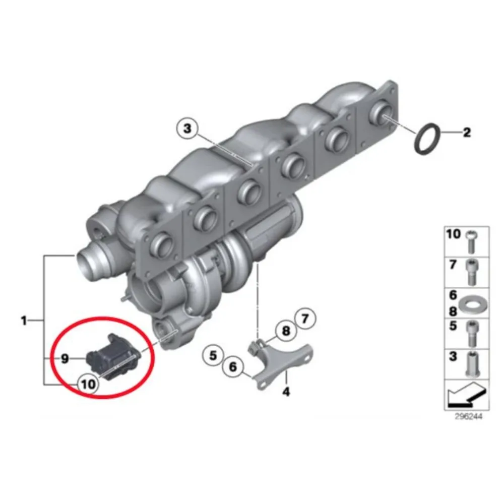 Для BMW E90 F30 F34 F35 335i 335Li N55 11657601058: Новый Оригинальный Электромагнитный Клапан Управления Давлением Турбонагнетателя Двигателя (art.: 3920db65ee8d4) - 3920db65ee8d4