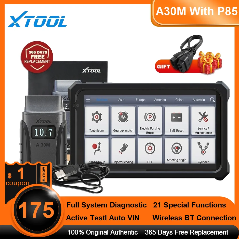 

XTOOL Anyscan A30M с полной системой P85 диагностические инструменты ABS подушка безопасности Oil EPB DPF Сброс OBD 2 сканер считыватель кодов бесплатное обн...