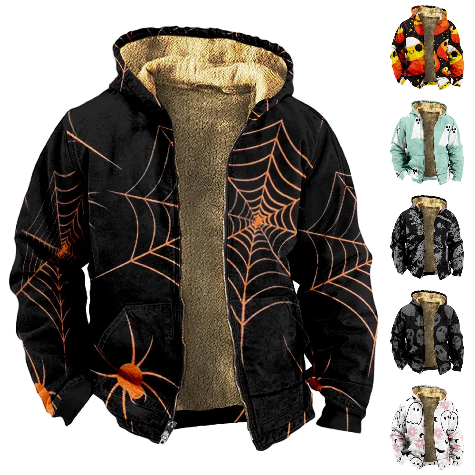 

Мужская повседневная куртка на молнии, с длинным рукавом