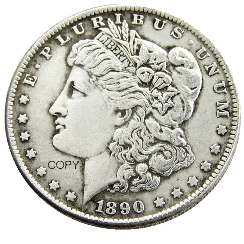 

Дата 1890-CC Morgan копия доллара монета Посеребренная