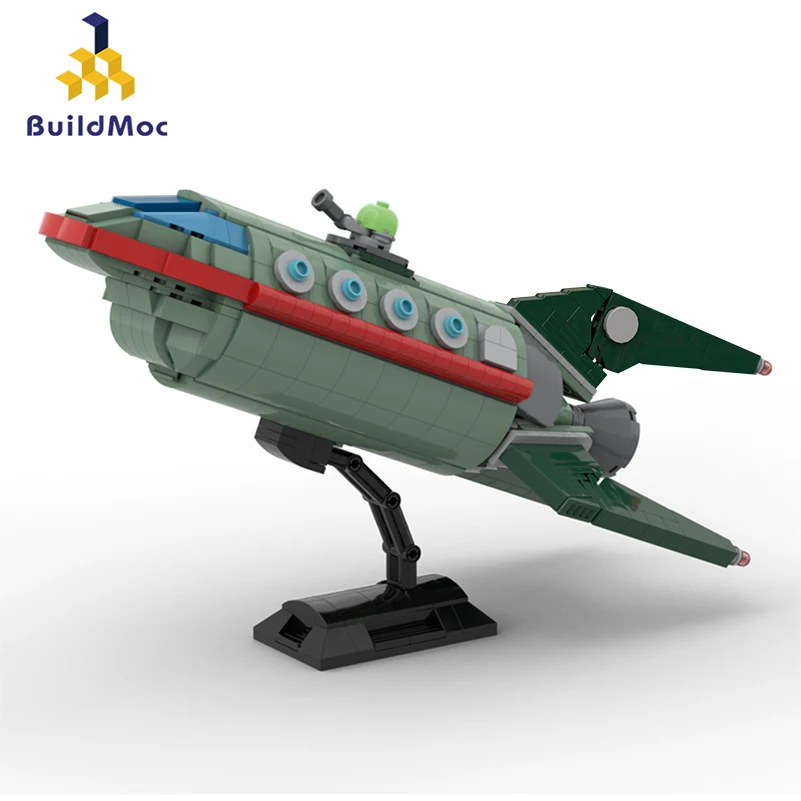 

MOC Space Interstellar Cargo Express Ship Building Block Kit Future Spacecraft Airplane Brick Model DIY Kids Toys Christmas Gift