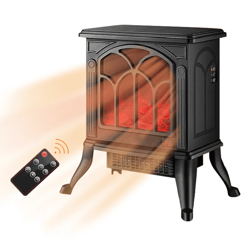 

Electric Fireplace Infrared Quartz Electric Stove Heater, Black