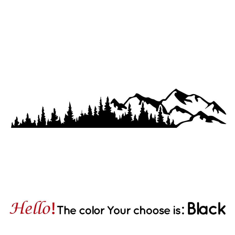

Car Stickers Funny of Mountain and Tree for Car Rear Windowr Decal Auto Body Styling Stickers for Car Decoration PVC20cm*3.4cm