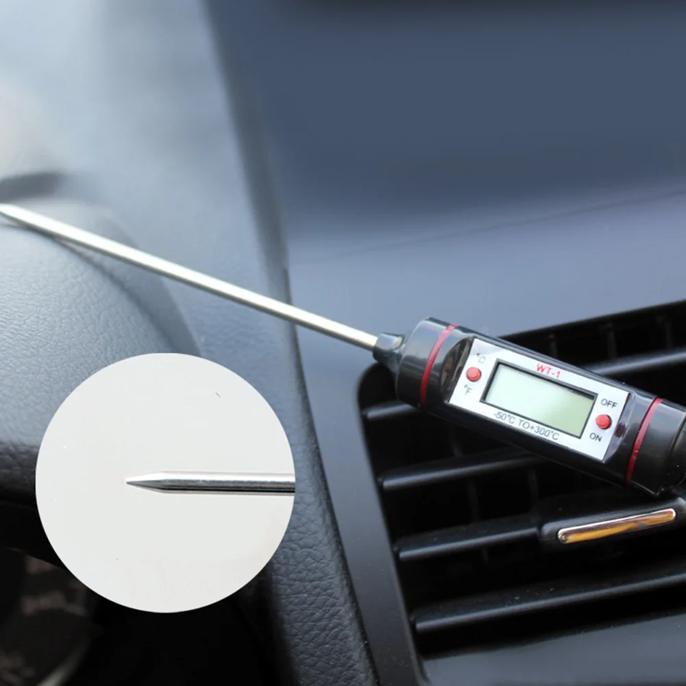 

Baking LCD Screen Food Stainless Steel Practical Durable Home Multifunction Kitchen High Accuracy Pen Type Digital Thermometer
