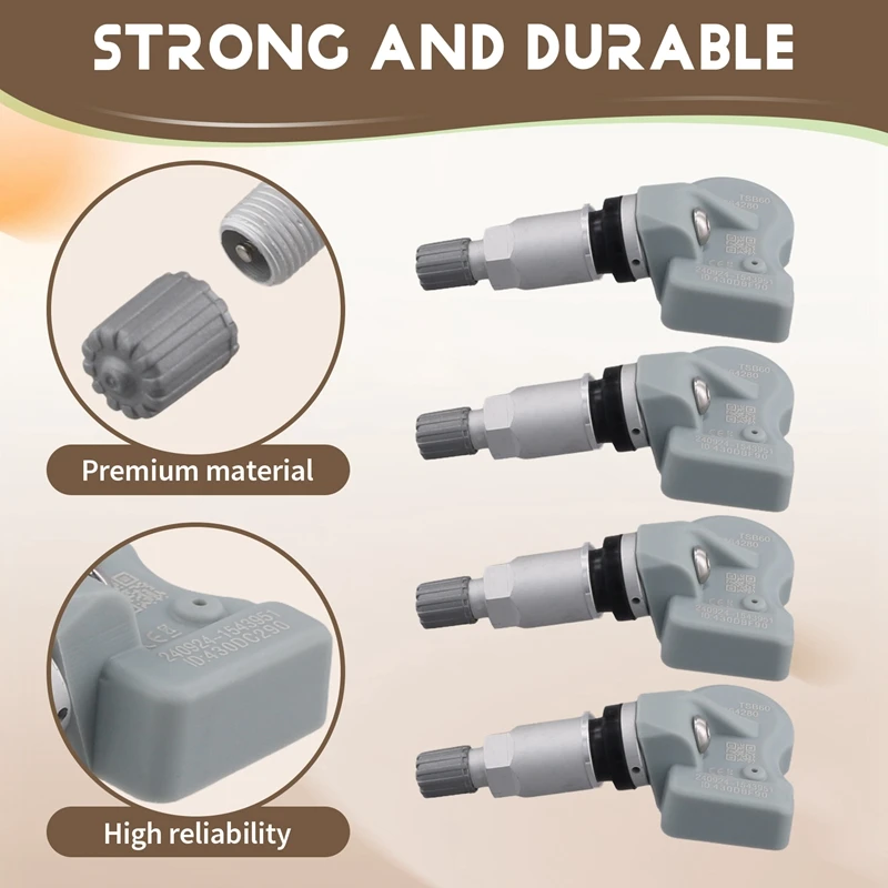 6608064280 Car TPMS Tire Pressure Monitor Sensor For Geely Atlas COOL L VX11 Galaxy L6 L7 Preface GE11 433Mhz