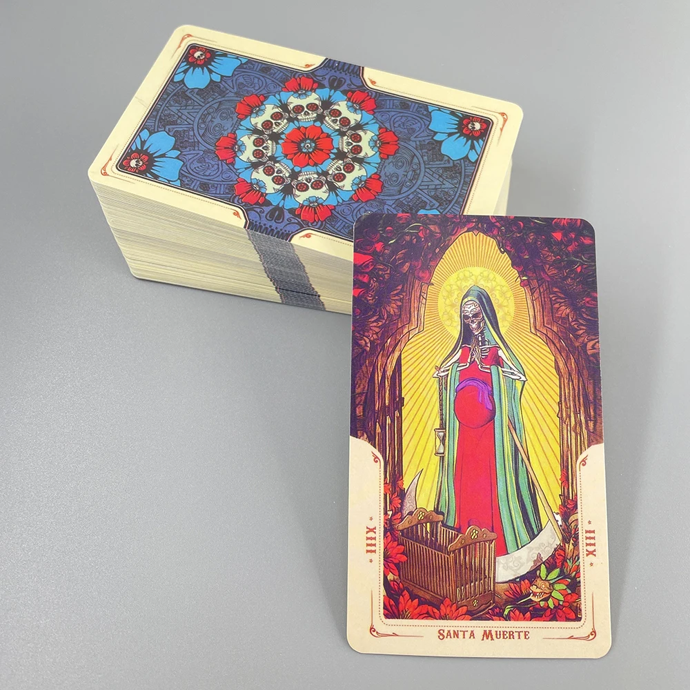 Grim Reaper Xmas Tarot Card Fate Runes for Fortunetelling Deck Box Toro Cards загадочные предсказания Oraculos Gato Hecate -