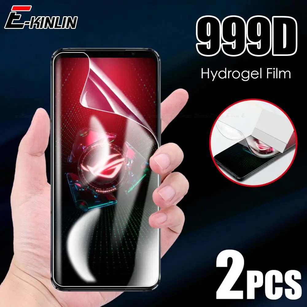 

2 шт. Гидрогелевая пленка для Asus Zenfone ROG Phone 5 5s Pro 3 Полное покрытие защитная пленка не стекло