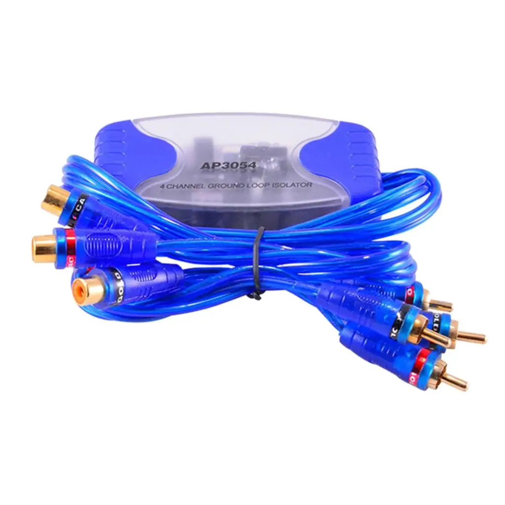 

4 Channel RCA Audio Noise Filter Ground Loop Car 50W Connections