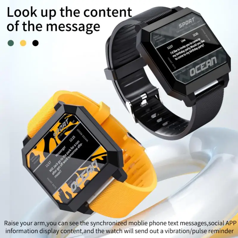 LOKMAT OCEAN 2 Fitness Watch Tracker Men Blood Oxygen Monitoring Sports Smart With Heart Rate 2021 Bracelet | Электроника