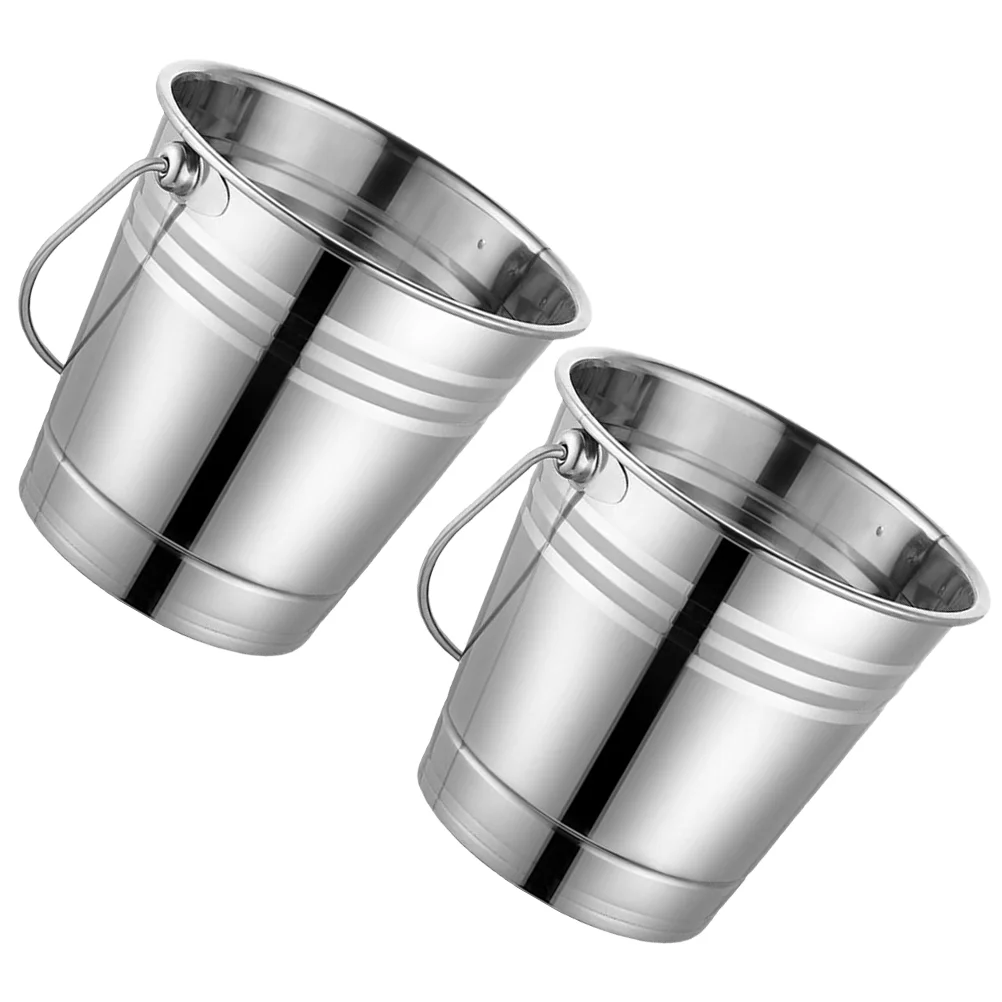 

Ведро для льда из нержавеющей стали, держатель для бутылок, контейнер для льда, многофункциональный утолщенный контейнер для хранения, дома...