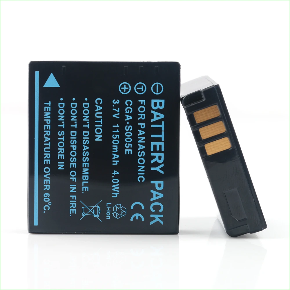 Аккумулятор для цифровых фотоаппаратов Panasonic CGA-S005E 3 7 В 1150 мАч совместимый с CGA-S005A