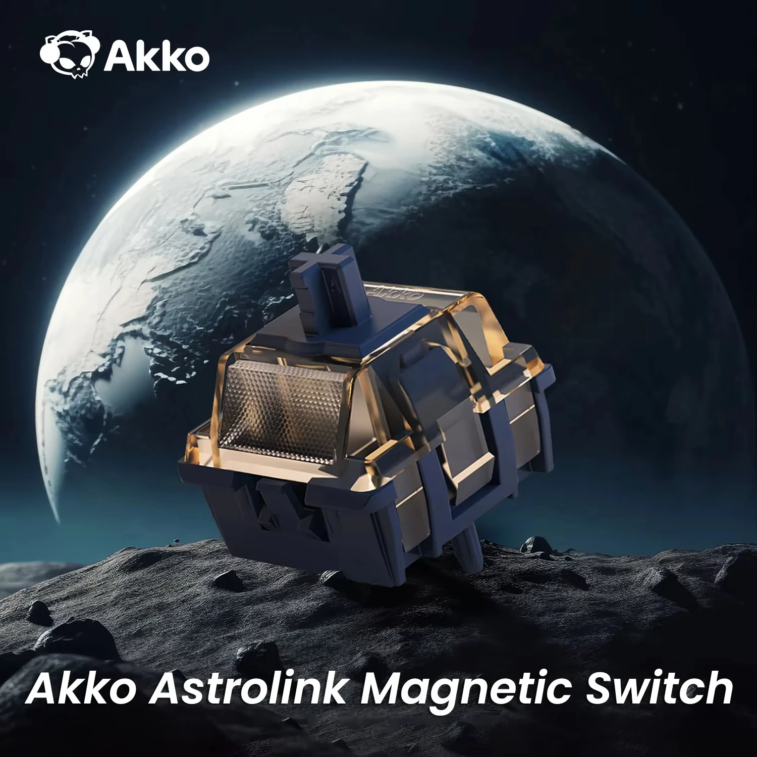Фото Магнитный переключатель Akko Astrolink, высокоточный линейный переключатель 36gf, заводской смазочный ПК с ножком из помпона для магнитной механической клавиатуры №1