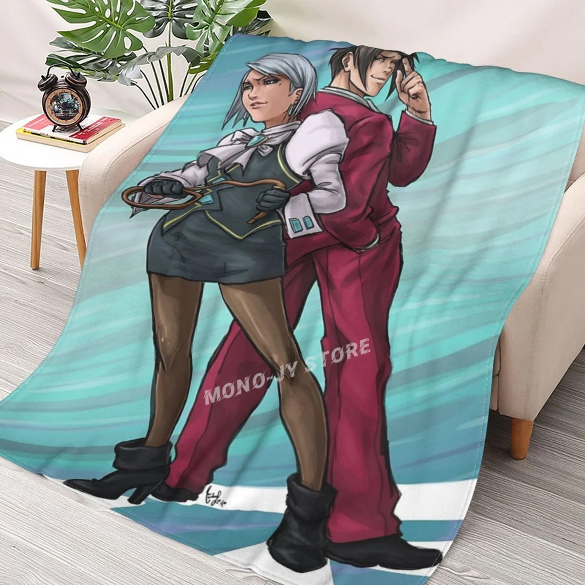 

Von Karma Siblings Throw Blanket Sherpa Blanket Bedding soft Blankets